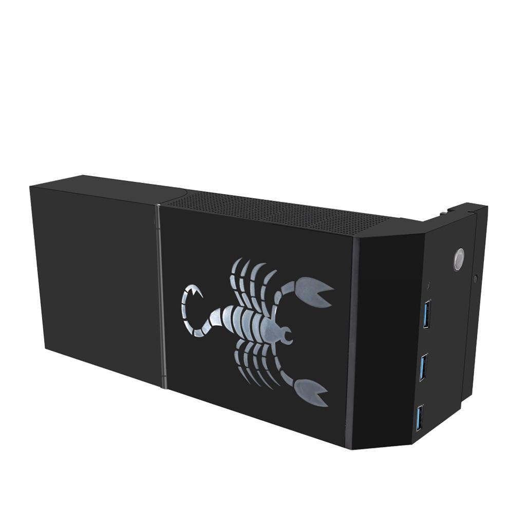 External Hard Drive Enclosure Case for Xbox One X 2.5inch 3.5inch Disk Dock 6TB Carved Scorpio Image Decoration