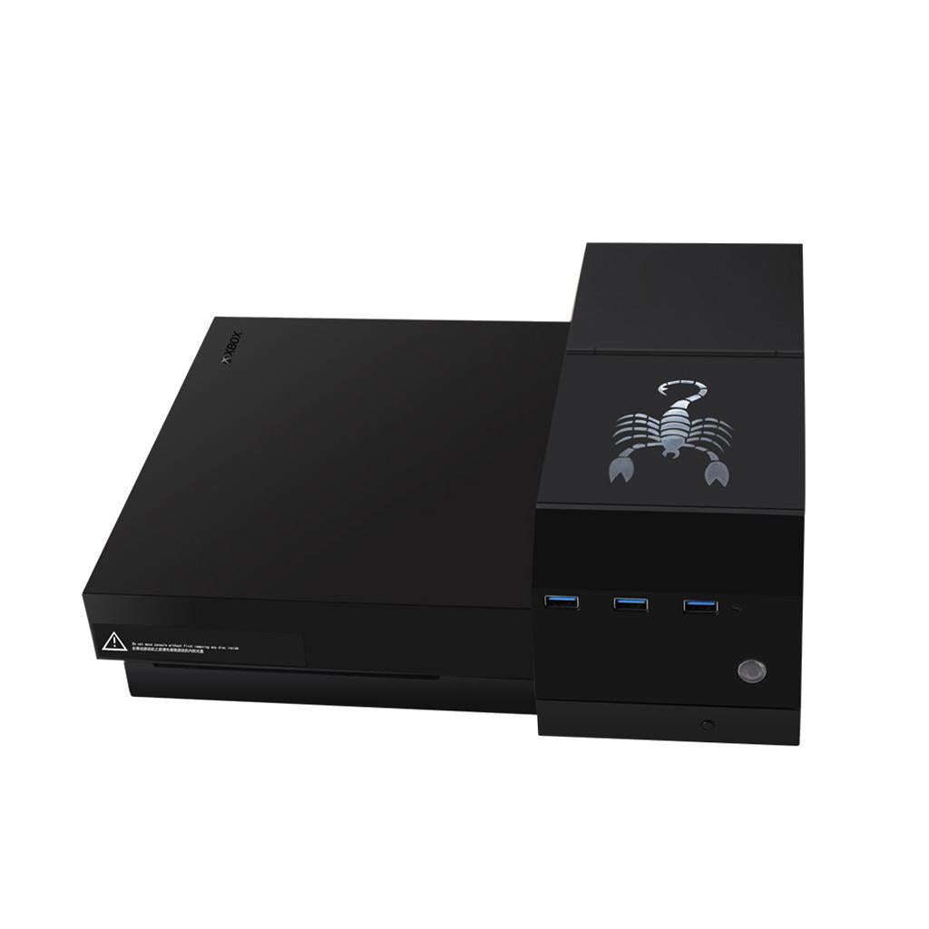 External Hard Drive Enclosure Case for Xbox One X 2.5inch 3.5inch Disk Dock 6TB Carved Scorpio Image Decoration