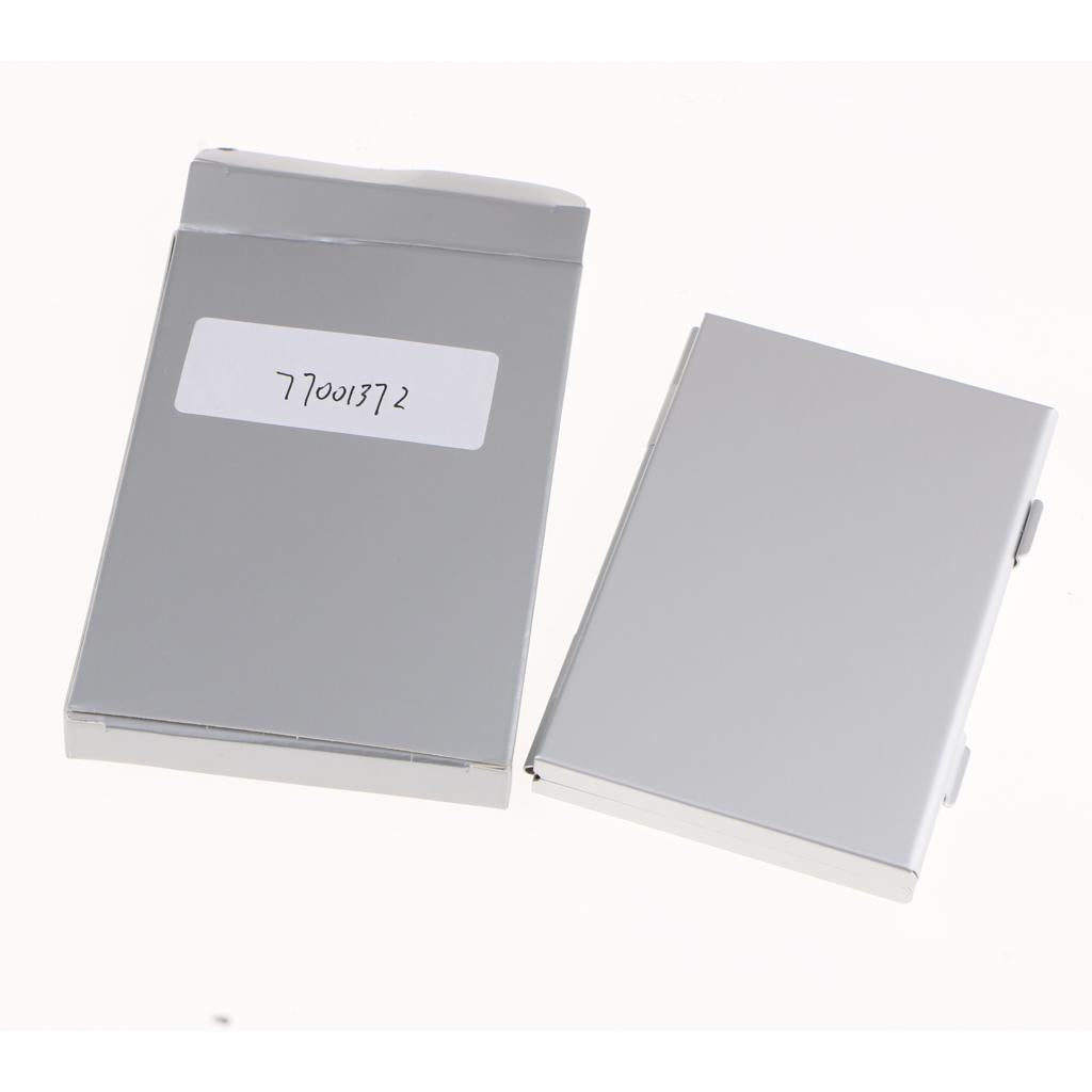 24 Pcs TF Slots Aluminum Alloy Memory Card Storage Box Protect Holder Silver