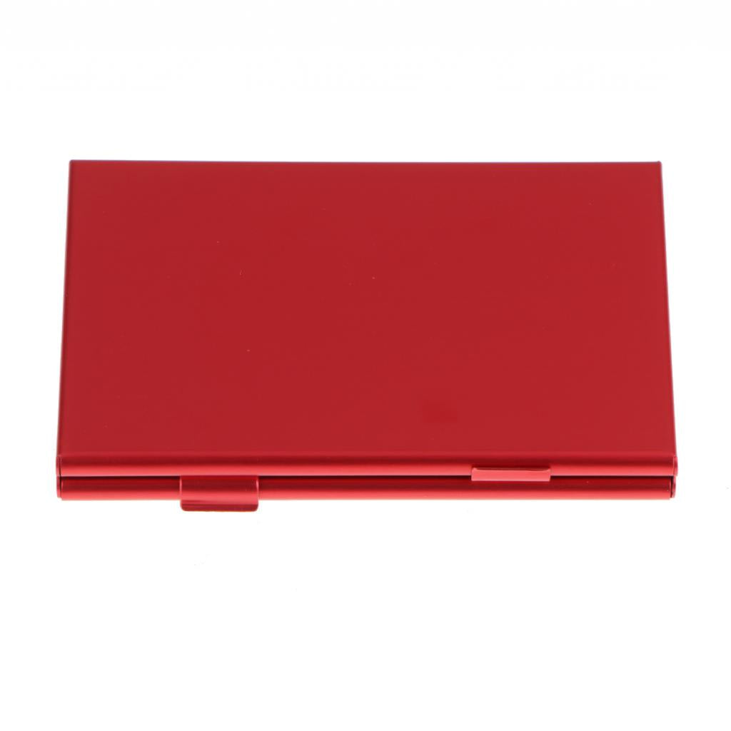 Aluminum Alloy Memory MS Card Storage Case Cover Hard Shell Protector Red