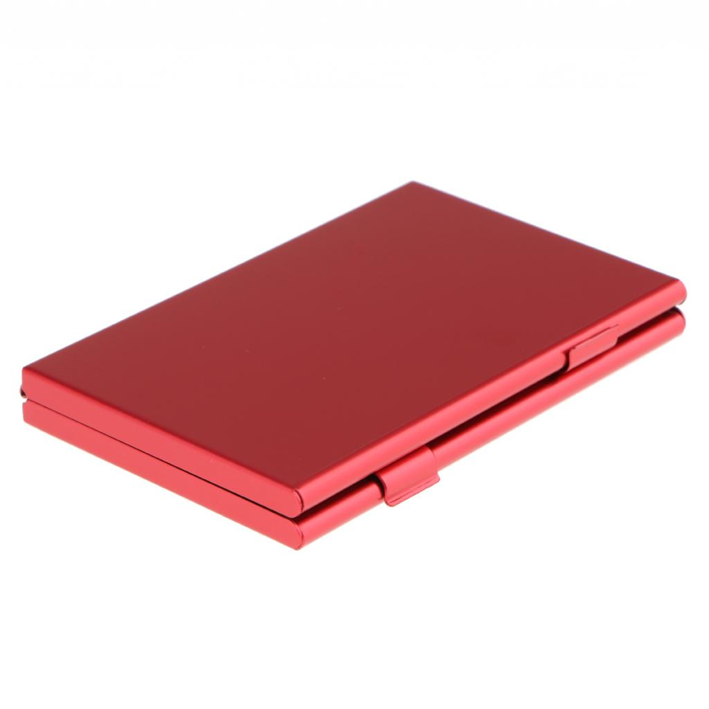 Aluminum Alloy Memory MS Card Storage Case Cover Hard Shell Protector Red