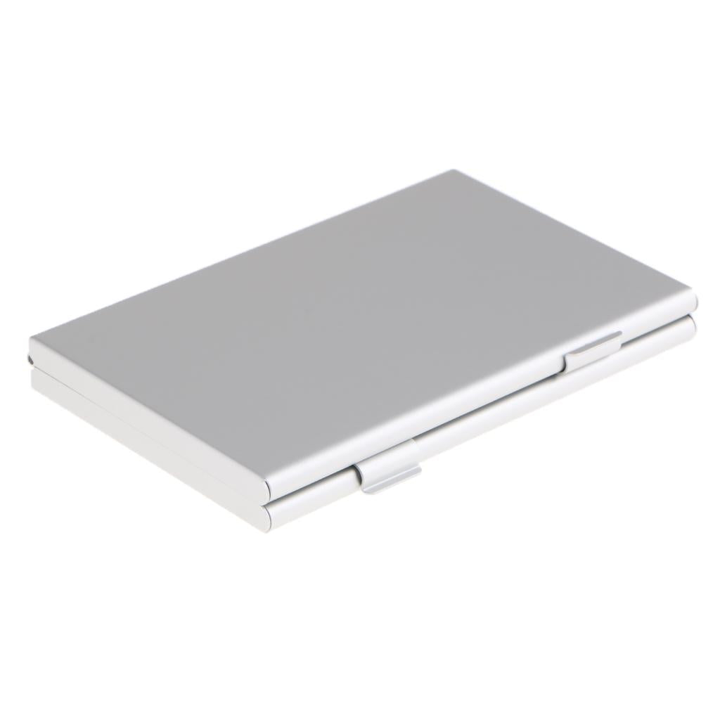 Aluminum Alloy Memory MS Card Storage Case Cover Hard Shell Protector Silver