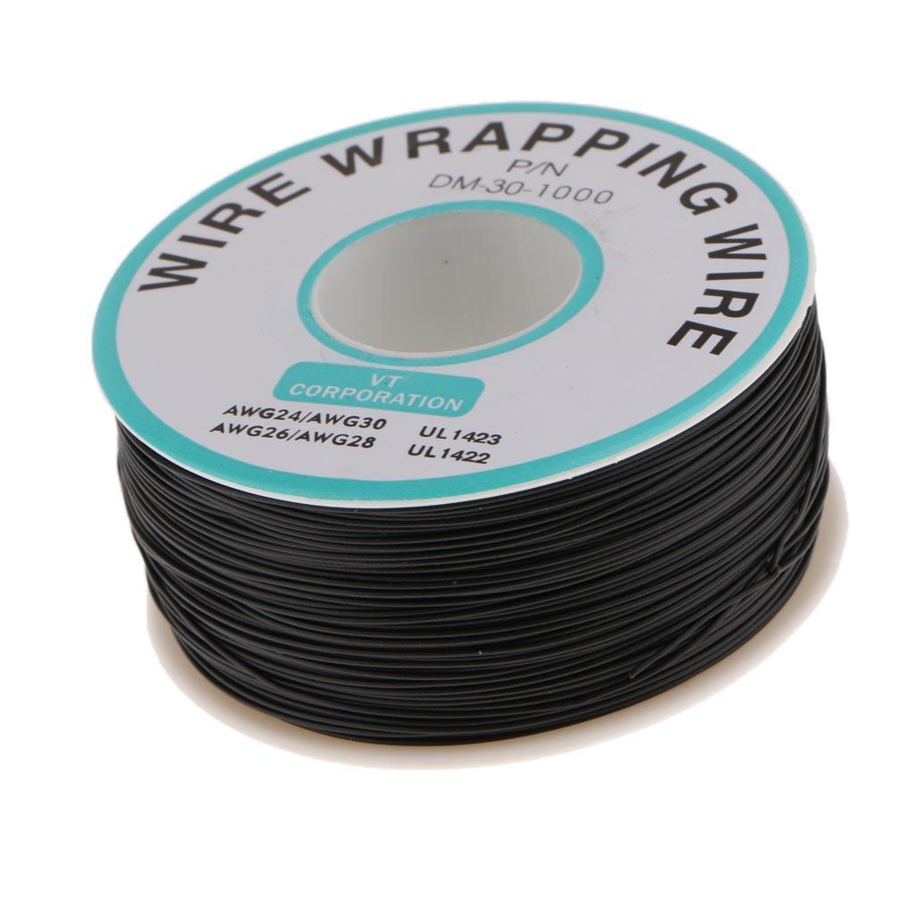 70mm Wire Wrapping Wire Tin Plated Copper Cable for XBOX360 PS2 WII black