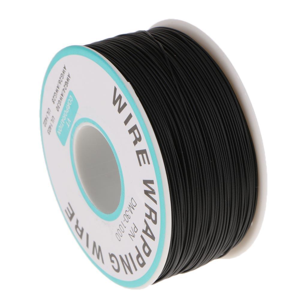 70mm Wire Wrapping Wire Tin Plated Copper Cable for XBOX360 PS2 WII black