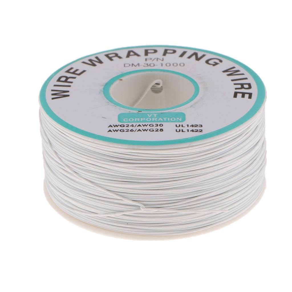 70mm Wire Wrapping Wire Tin Plated Copper Cable for XBOX360 PS2 WII white