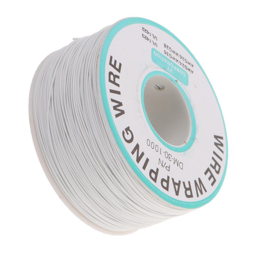 70mm Wire Wrapping Wire Tin Plated Copper Cable for XBOX360 PS2 WII white