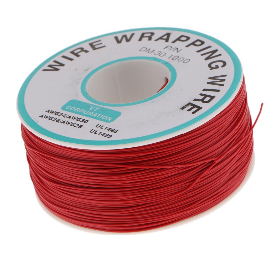 70mm Wire Wrapping Wire Tin Plated Copper Cable for XBOX360 PS2 WII red