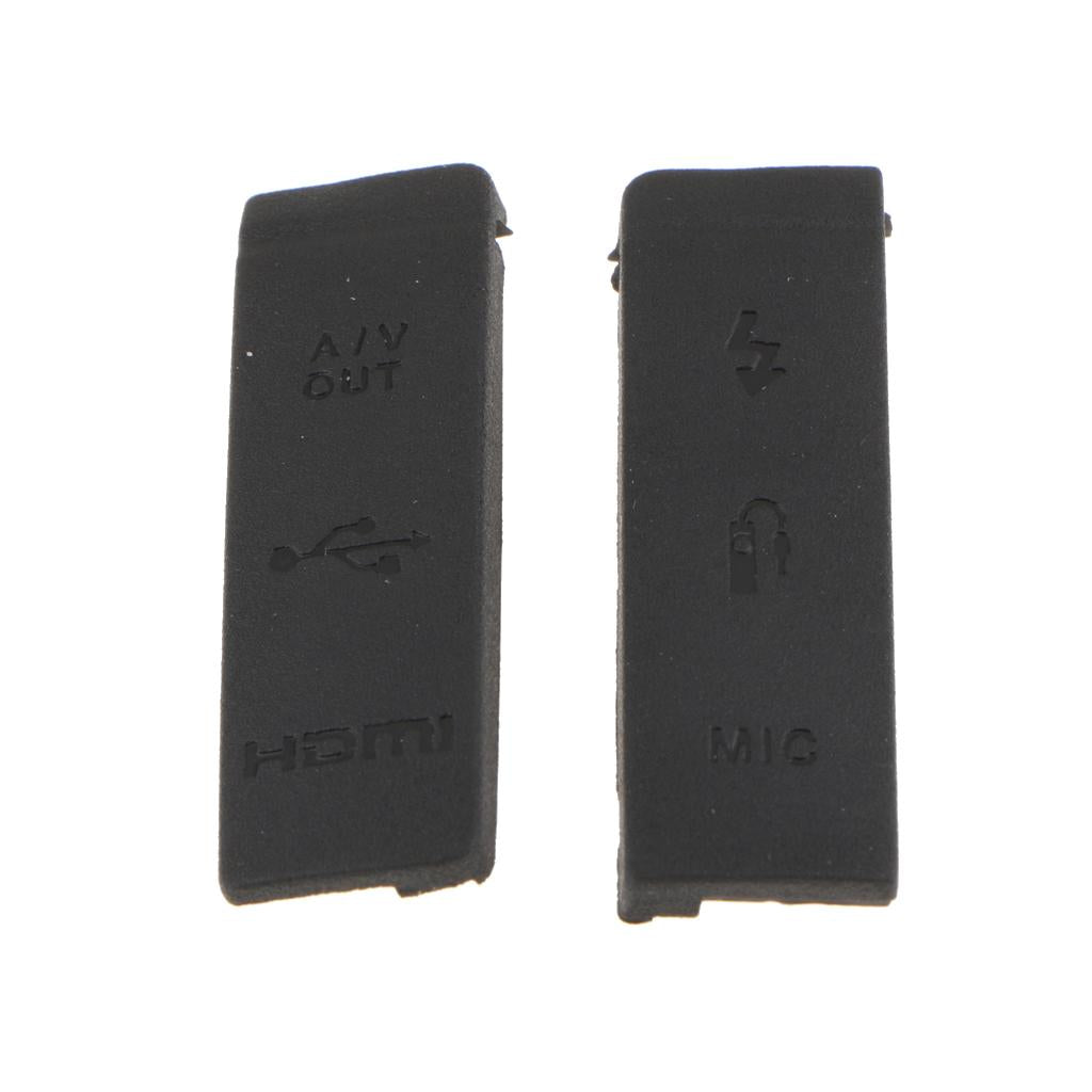 USB HDMI Rubber Dust Door Cover Lid Cap Replacement For Canon EOS 5D2 5D Mark II Digital Cameras
