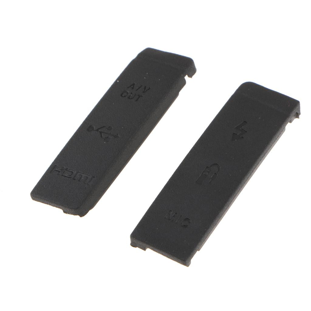 USB HDMI Rubber Dust Door Cover Lid Cap Replacement For Canon EOS 5D2 5D Mark II Digital Cameras