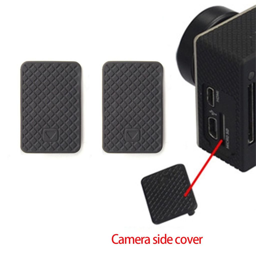 Repair Part for GoPro HERO4 Silver/Black Action Camera , Replacement USB Side Door HDMI Cover Case - Black