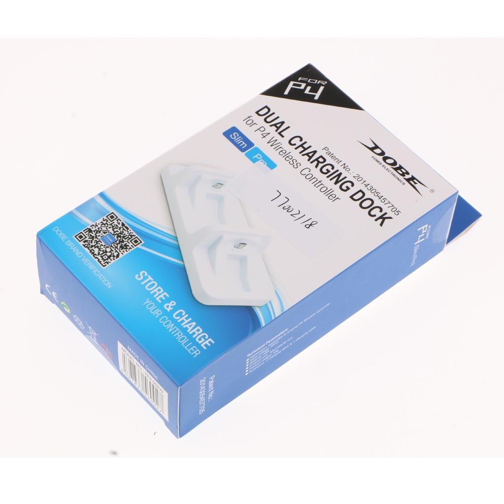 Controller-Charger-Charging-Docking-Station-Stand-Dual-USB-Fast-Charging-Cradle-for-Sony-Playstation-4-PS4-Slim-Pro-Controller-White