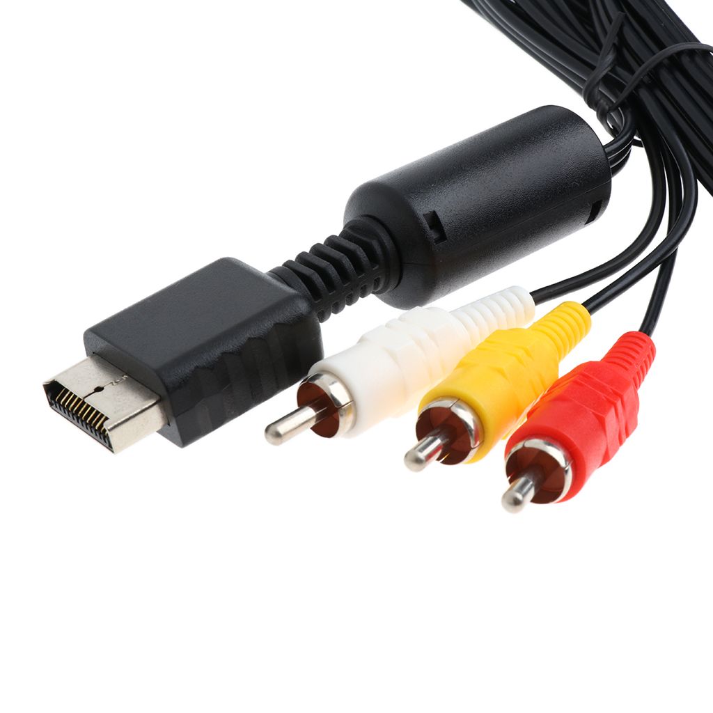 6ft AV Cable for Sony PS3/PS2/PS1 Audio Video Stereo HDTV Monitor Connection RCA Composite Wire