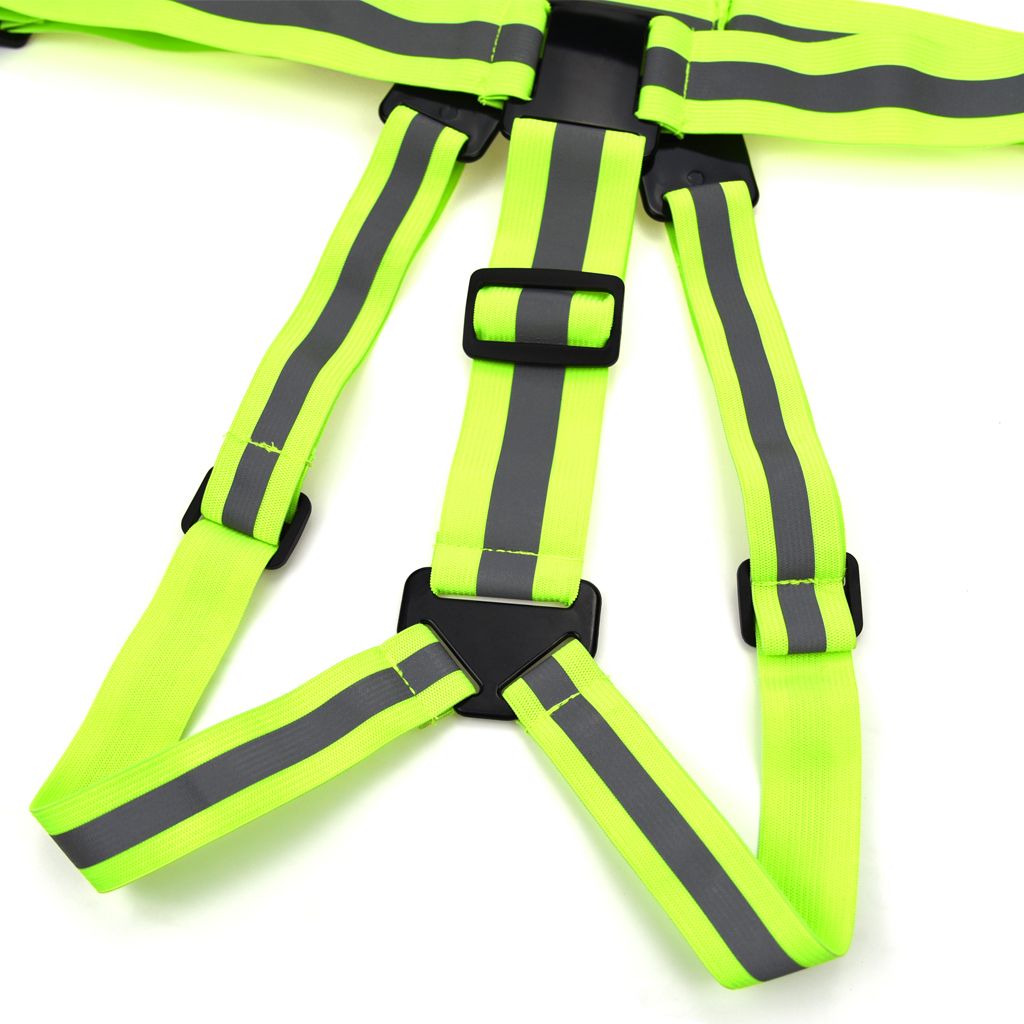 High Visibility Reflective Vest Safety Reflector Elastic Strips Bands -Chest Strap Mount Belt for Yi Action Cameras