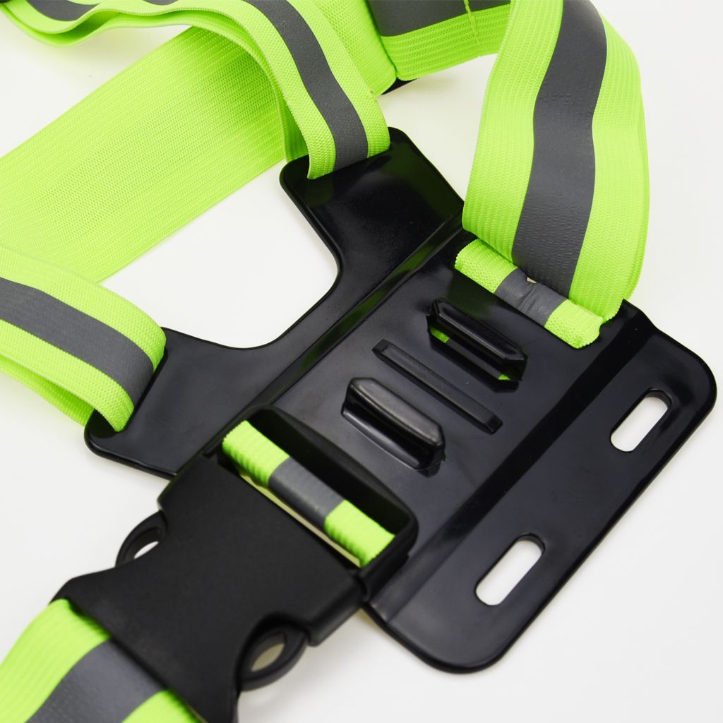 High Visibility Reflective Vest Safety Reflector Elastic Strips Bands -Chest Strap Mount Belt for Yi Action Cameras