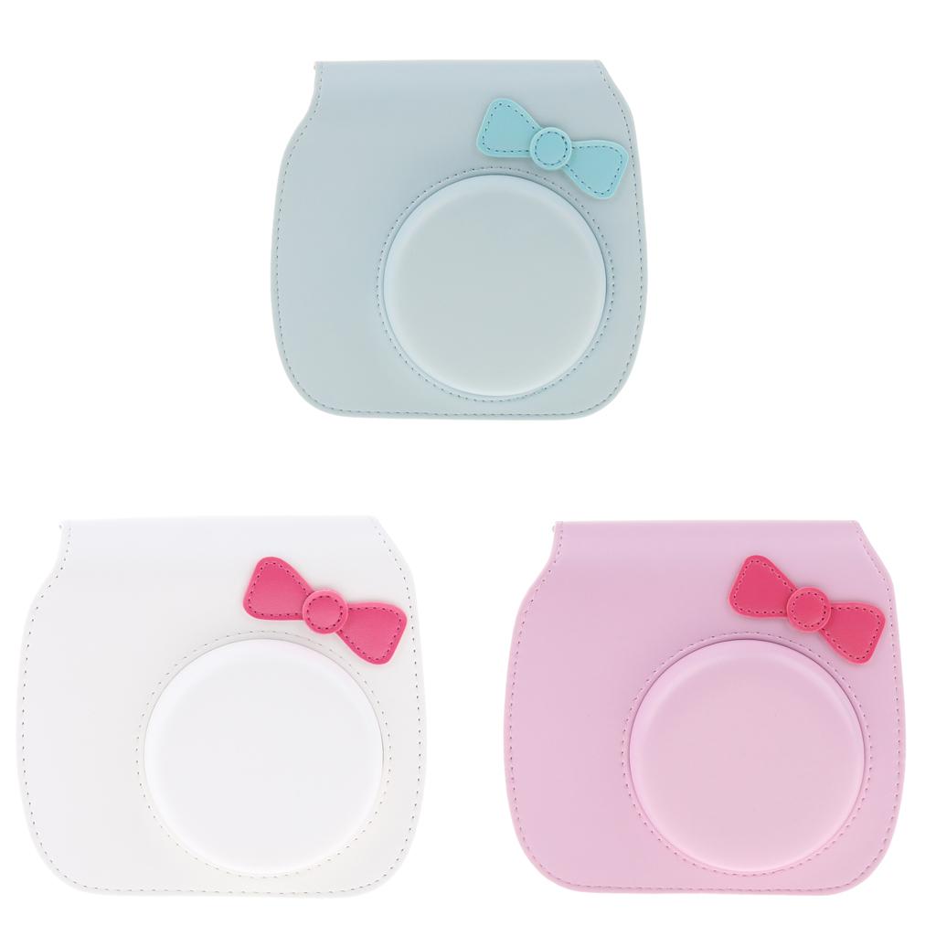 Leather Bag Cover Case for Fujifilm Instax Mini 8 8+ 9 Polaroid Camera Blue