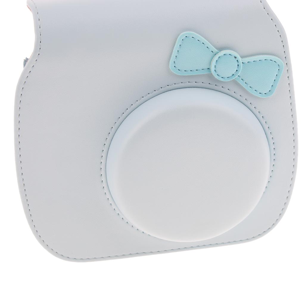 Leather Bag Cover Case for Fujifilm Instax Mini 8 8+ 9 Polaroid Camera Blue