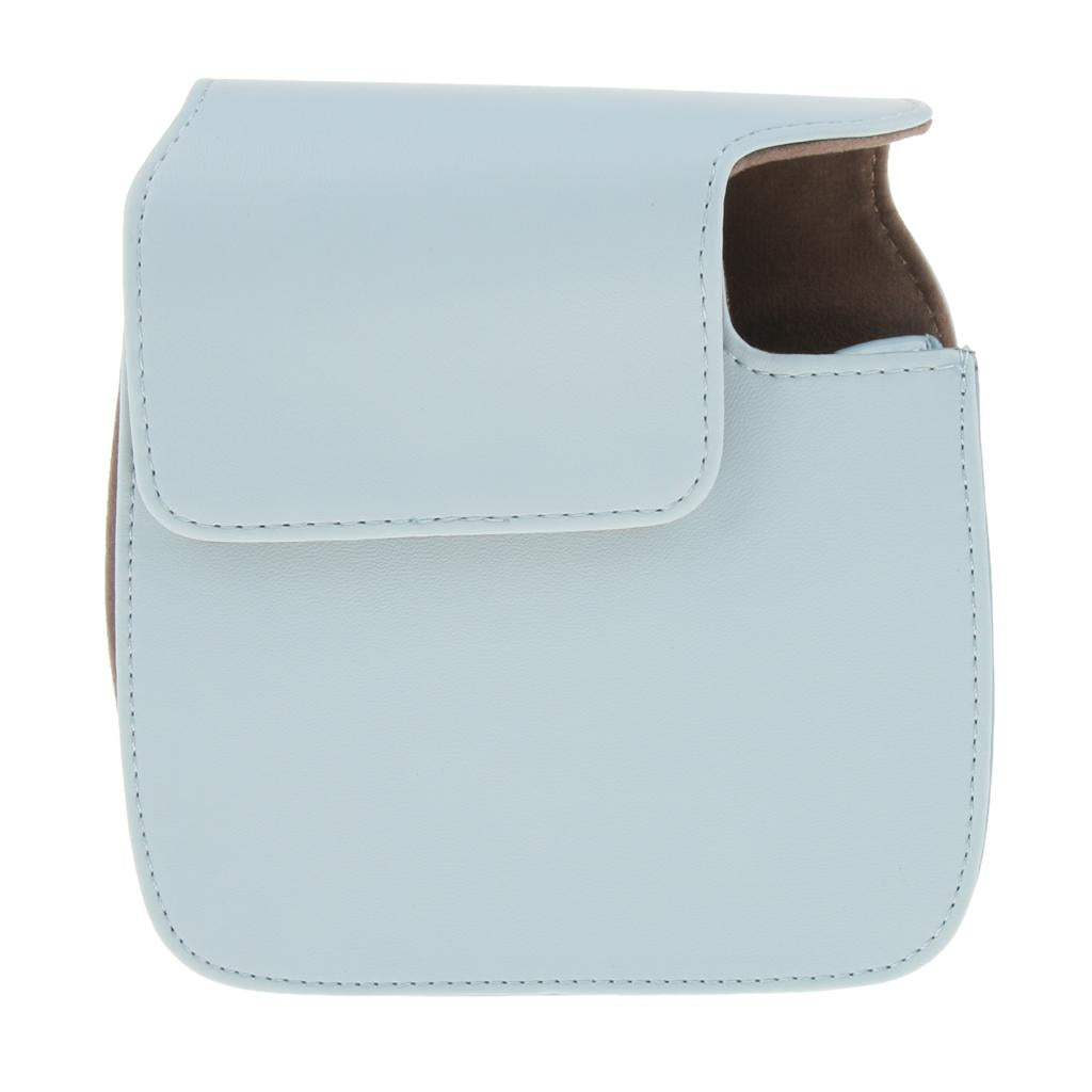 Leather Bag Cover Case for Fujifilm Instax Mini 8 8+ 9 Polaroid Camera Blue