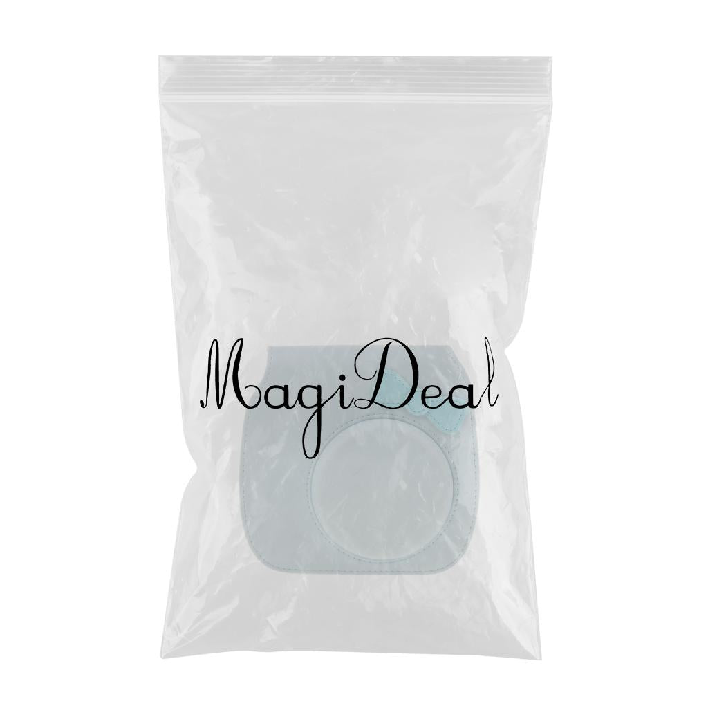 Leather Bag Cover Case for Fujifilm Instax Mini 8 8+ 9 Polaroid Camera Blue