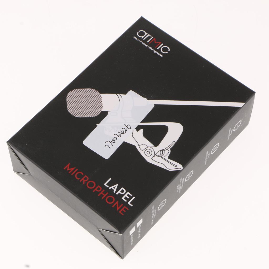 1.5m/5ft Professional Lavalier Lapel Microphone Windshield Mic for Video Conference