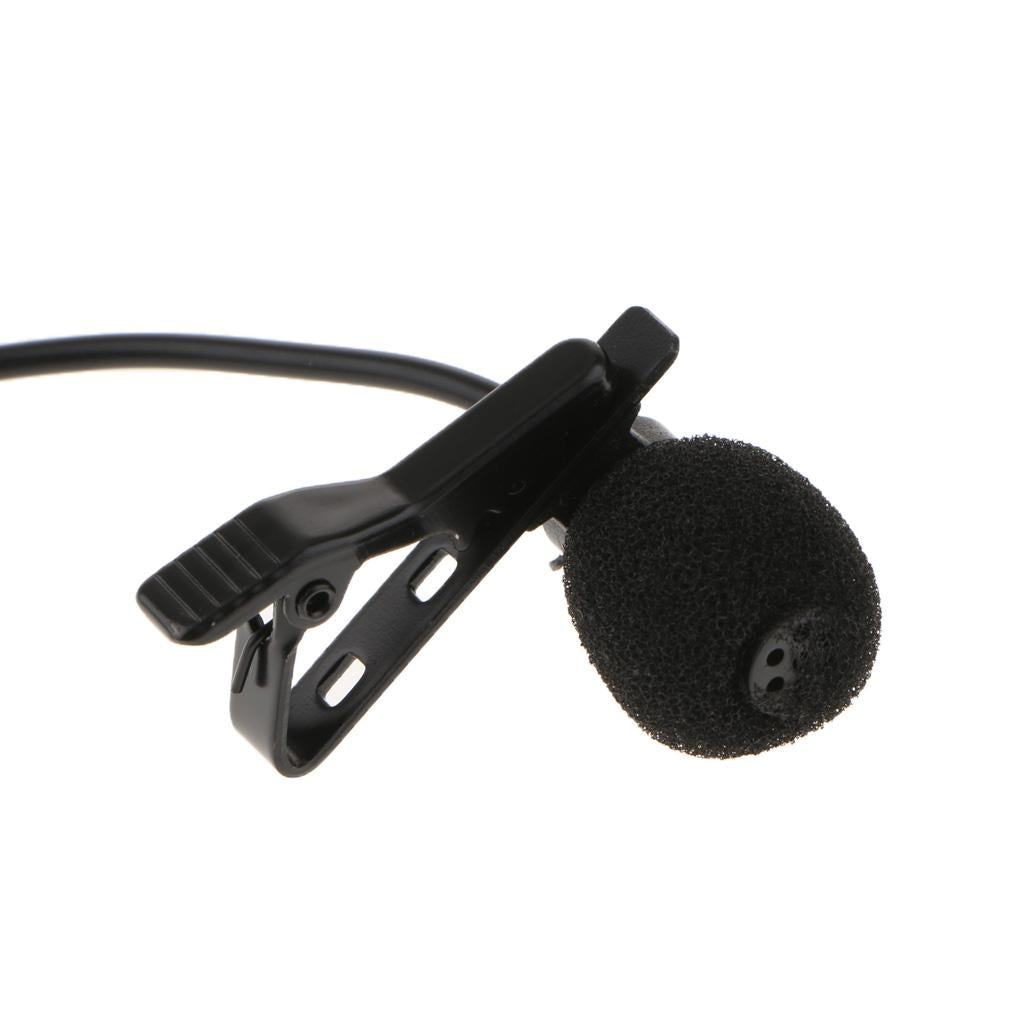 1.5m/5ft Professional Lavalier Lapel Microphone Windshield Mic for Video Conference
