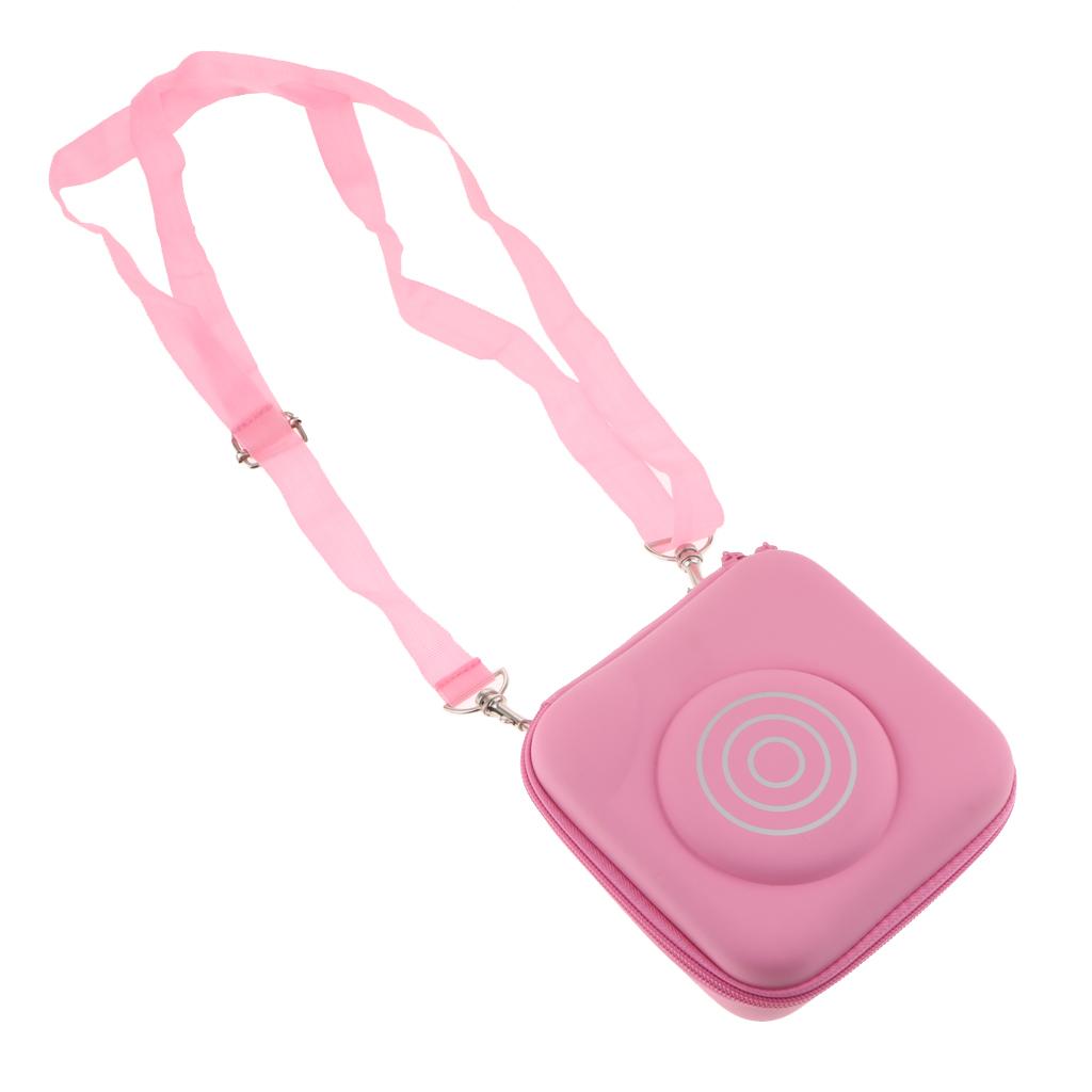 Hard Carrying Case Protector Storage Bag Pouch for Fujifilm /Polaroid Pink ,with Detachable Shoulder Strap