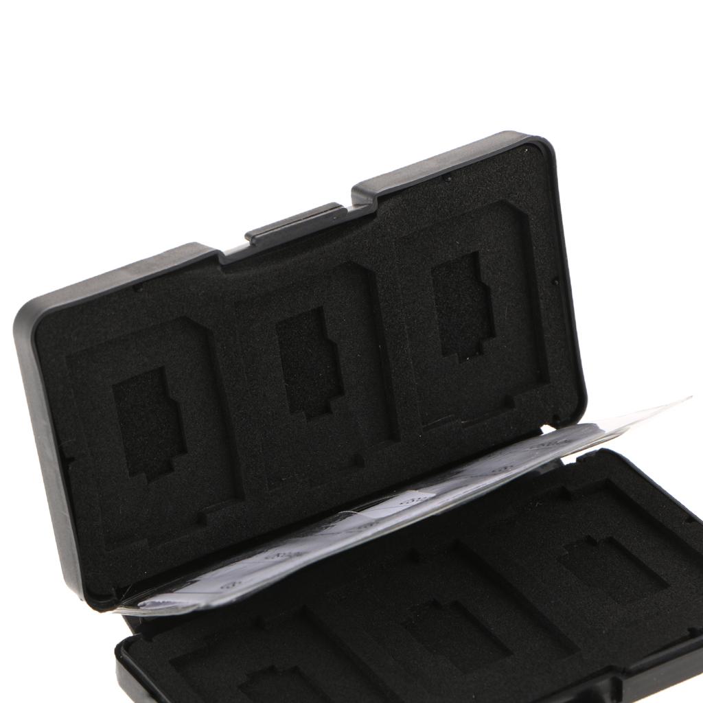 Memory Card Storage Box Carrying Pouch Case Holder Wallet for SD TF Black