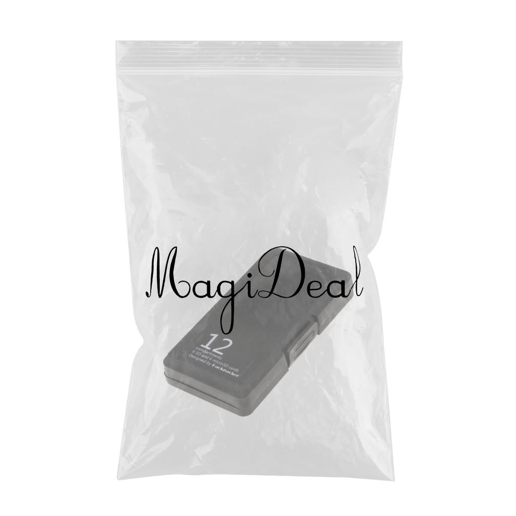 Memory Card Storage Box Carrying Pouch Case Holder Wallet for SD TF Black