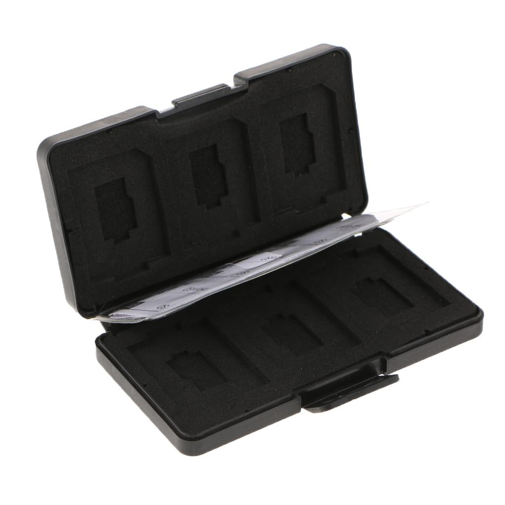 Memory Card Storage Box Carrying Pouch Case Holder Wallet for SD TF Black