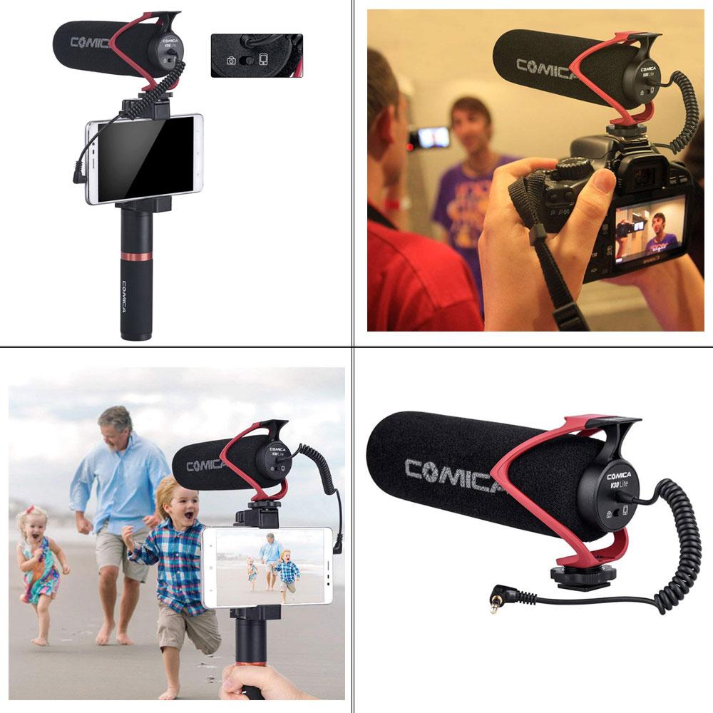 Comica-CVM-V30Lite-Video-Microphone-Super-Cardioid-Directional-Condenser-Mic