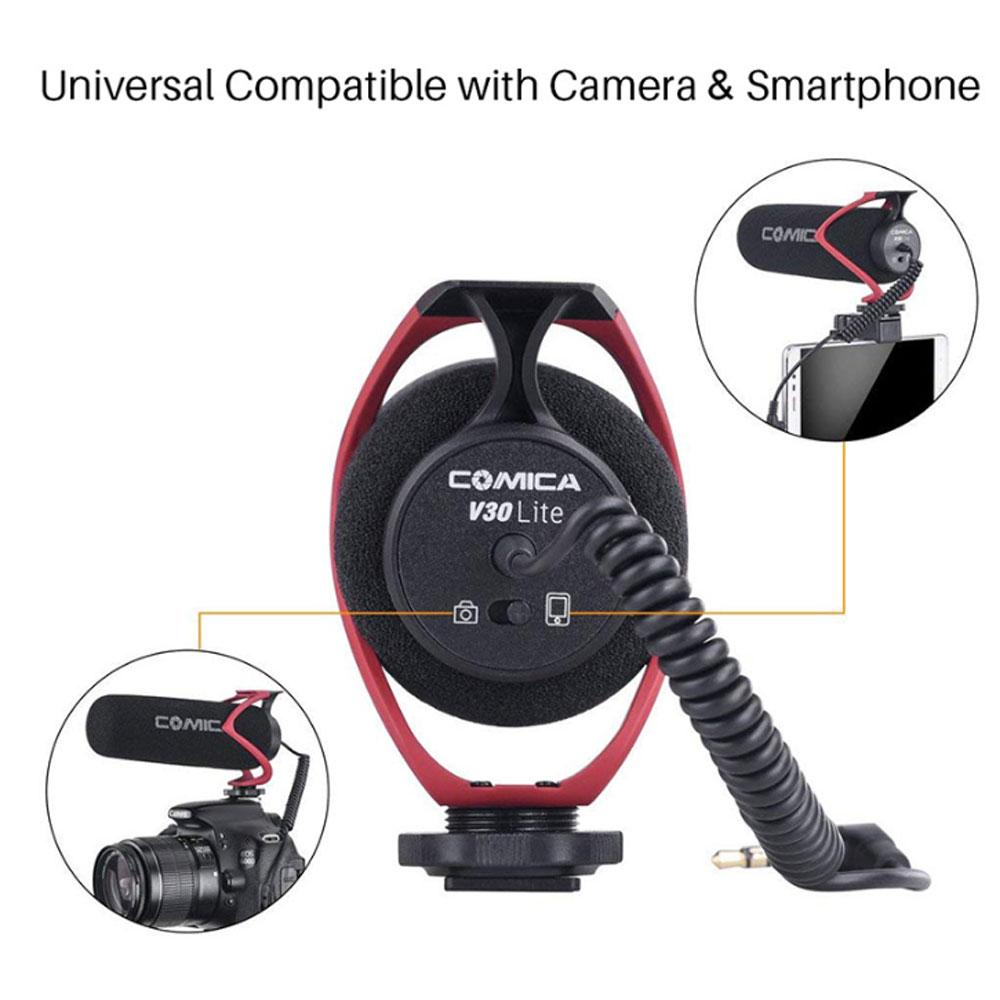 Comica CVM V30Lite Video Microphone Super Cardioid Directional Condenser Mic