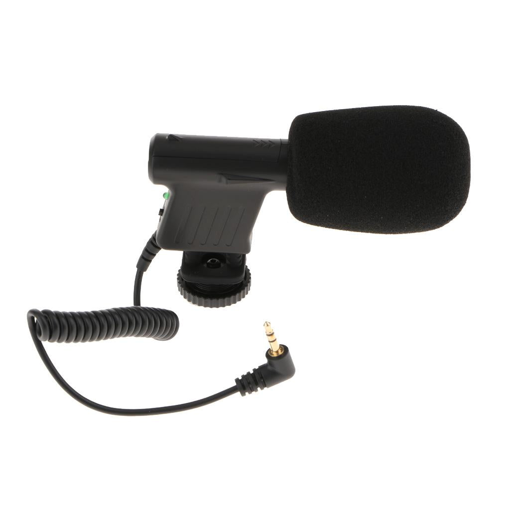 BY VM01 Mini Condenser Microphone Mic with Windshield for DSLR Camcorders DV