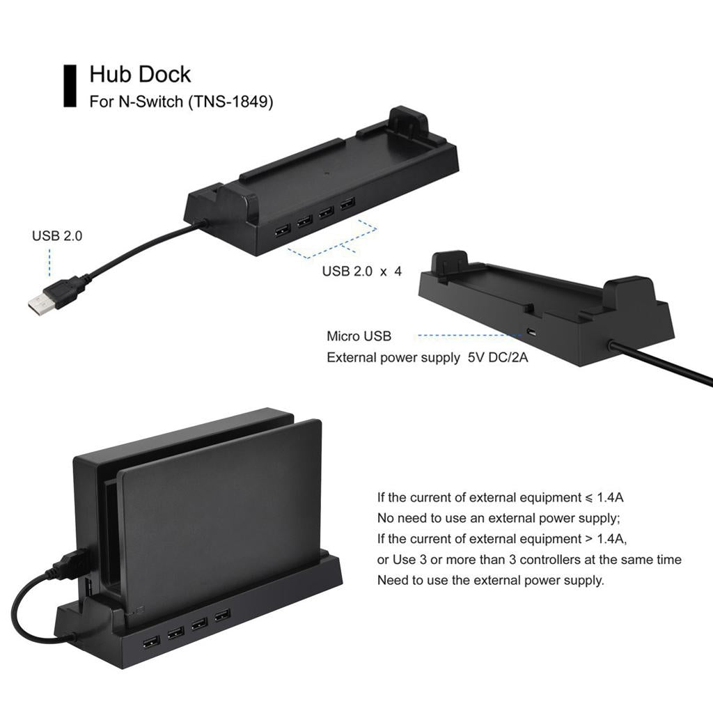 USB-2.0-Hub-Dock-Vertical-Stand-for-Nintendo-Switch