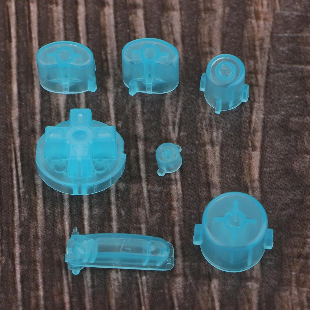 Replacement Handle Button Set for Nintendo NGC Controller Transparent Blue