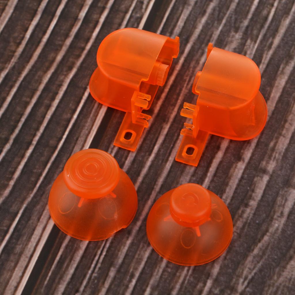 Replacement Handle Button Set for Nintendo NGC Controller Transparent Orange