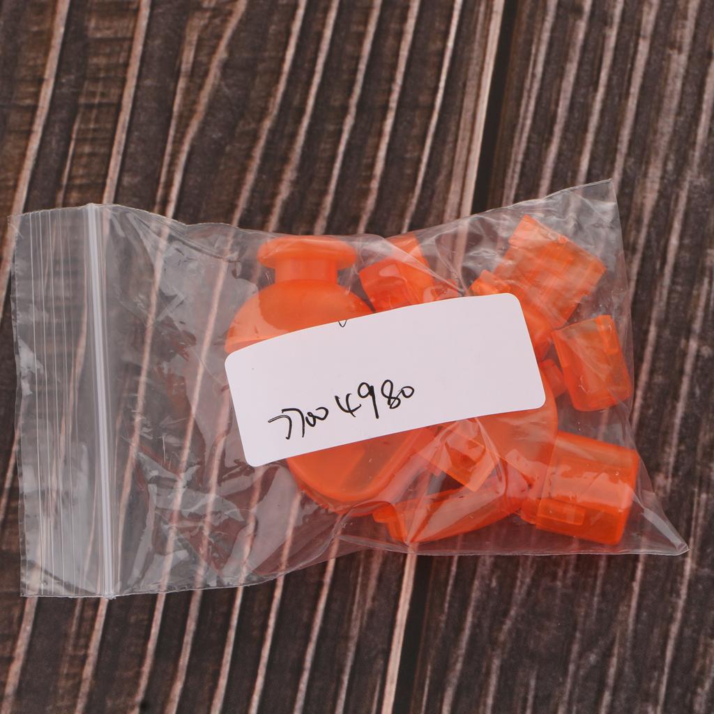 Replacement Handle Button Set for Nintendo NGC Controller Transparent Orange