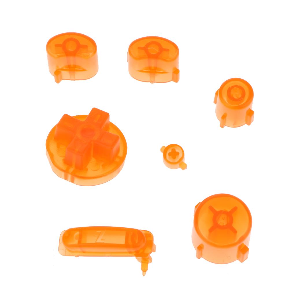 Replacement Handle Button Set for Nintendo NGC Controller Transparent Orange