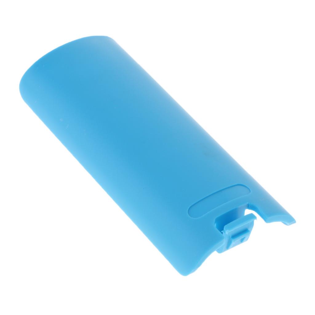 Replacement Battery Cover Back Door Lid for Wii U Remote Controller Blue