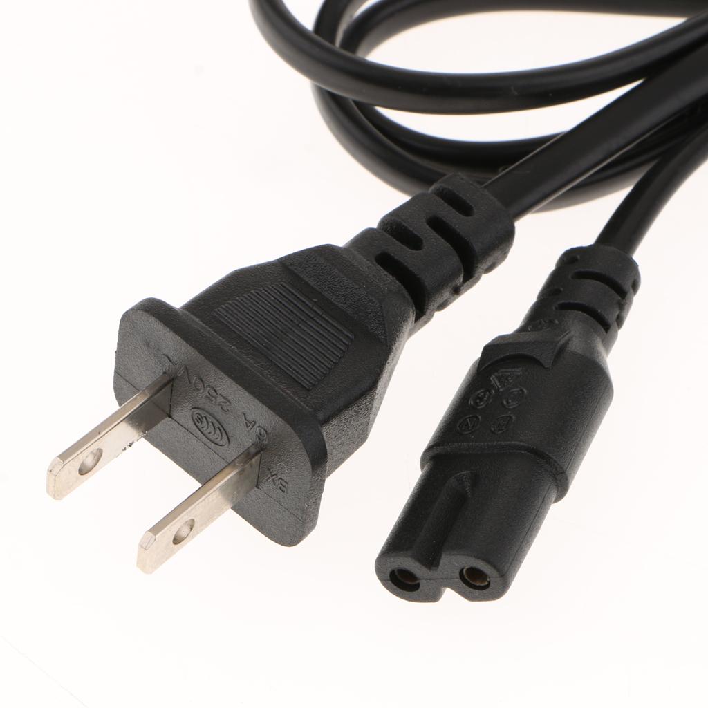 AC Adapter Power Cable Cord Wire 2 Prong for Microsoft One/Sony PS4 PS3