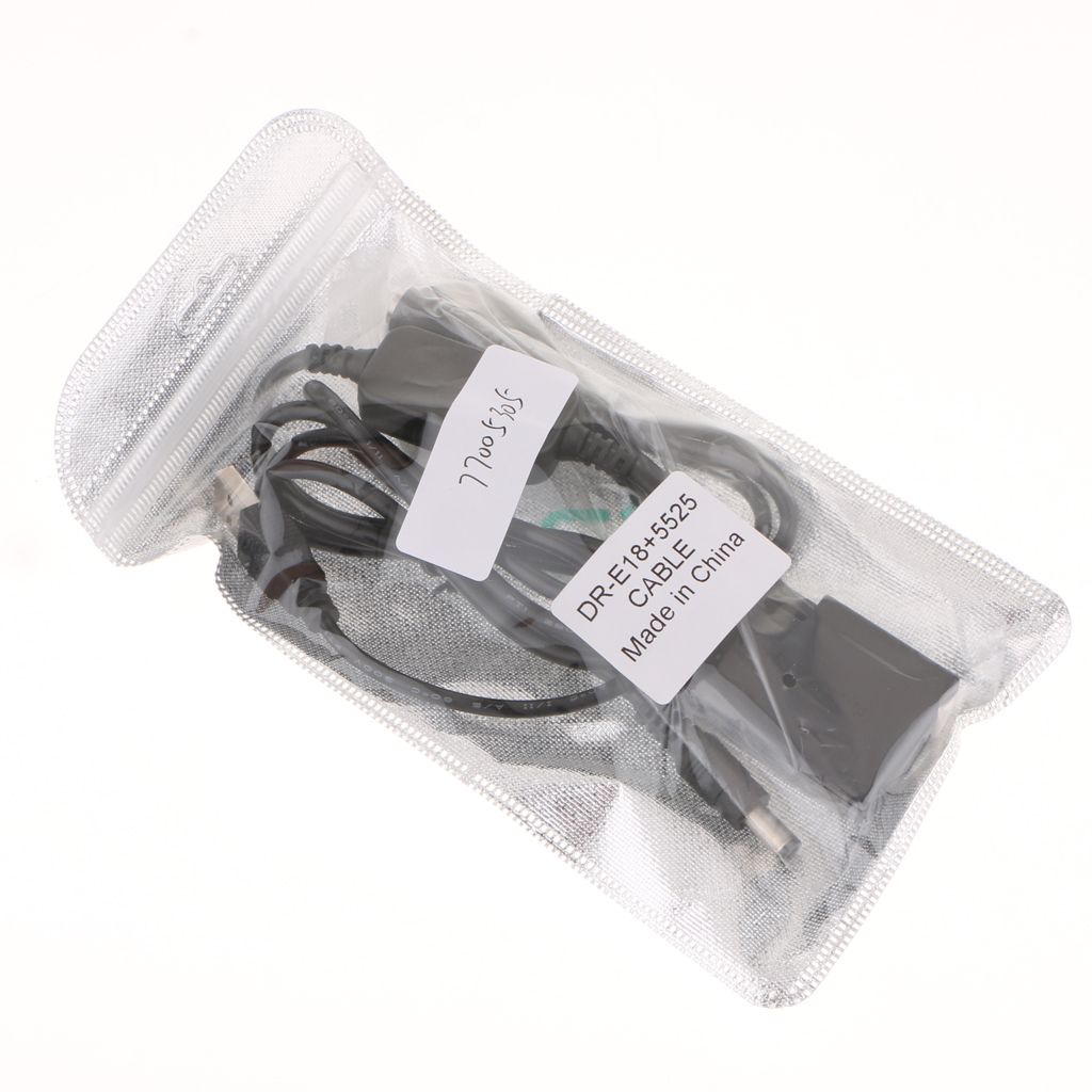ACK-E18 Replacement AC Power Adapter with Cable+DR-E18 DC Coupler for Canon DSLR Cameras