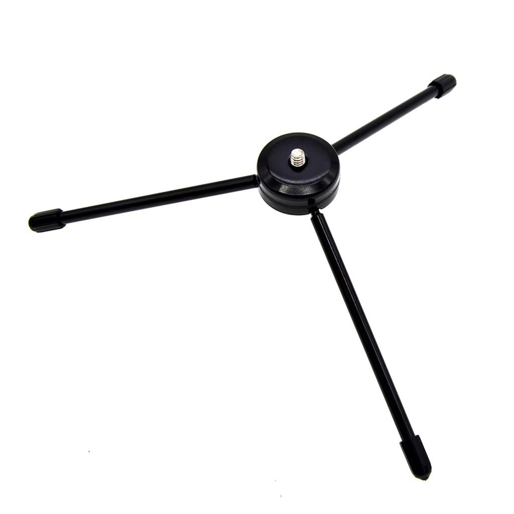 Aluminum Alloy Table Top Tripod Stand Stabilizer with 2 in 1 Plastic Smartphone Holder Mount Bracket Adapter