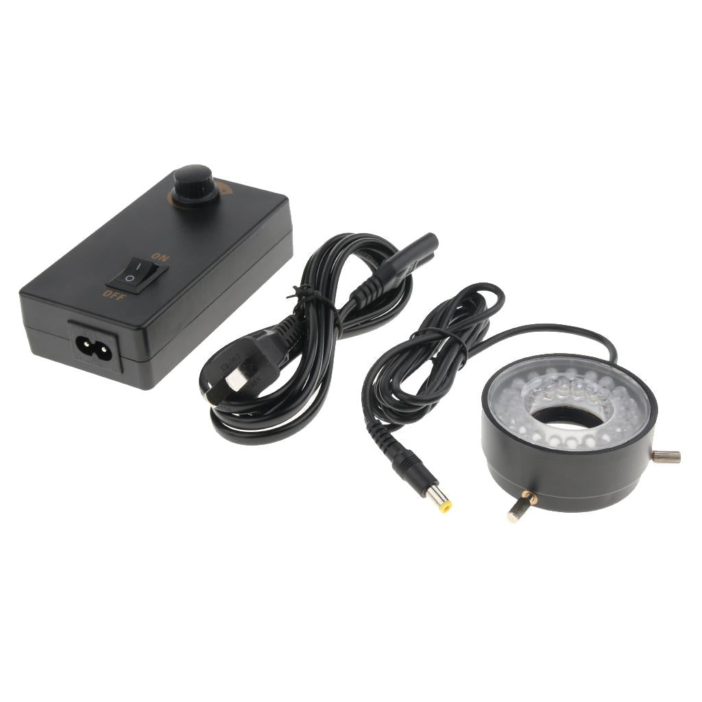 30mm Stereo Microscope Ring Light Lamp Illuminator Kit with Power Adapter