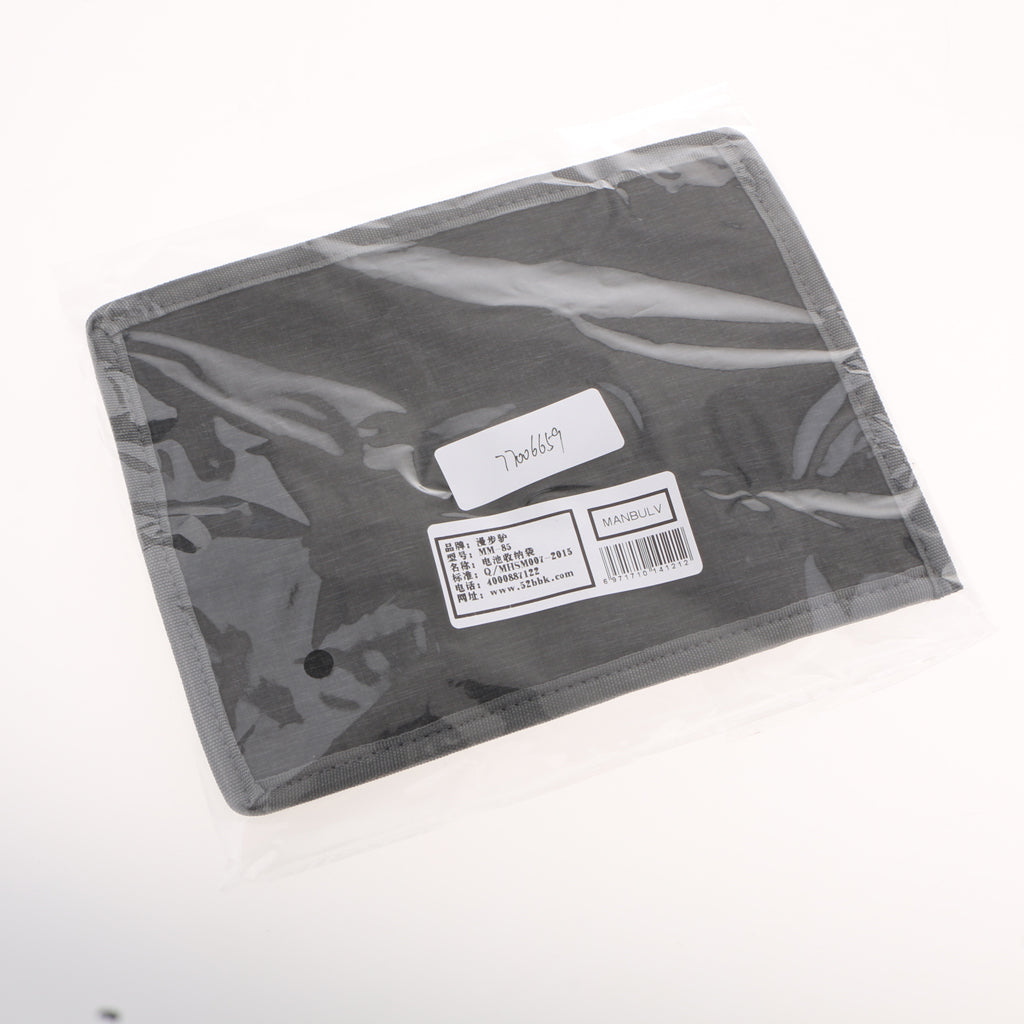 DSLR Battery Case Holder Storage Bag ( 4 Pocket ) for AA/AAA Battery and Canon LP E6 LP E8 LP E10 LP E12 Battery, Nikon EN EL14 EN EL15 Battery