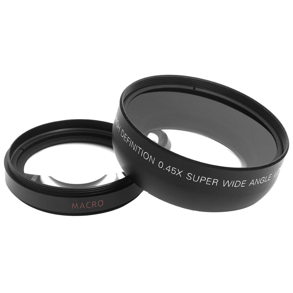 52mm 0.45X Wide Angle & Macro Lens for Nikon Canon Sony DSLR DC Camera 18-55