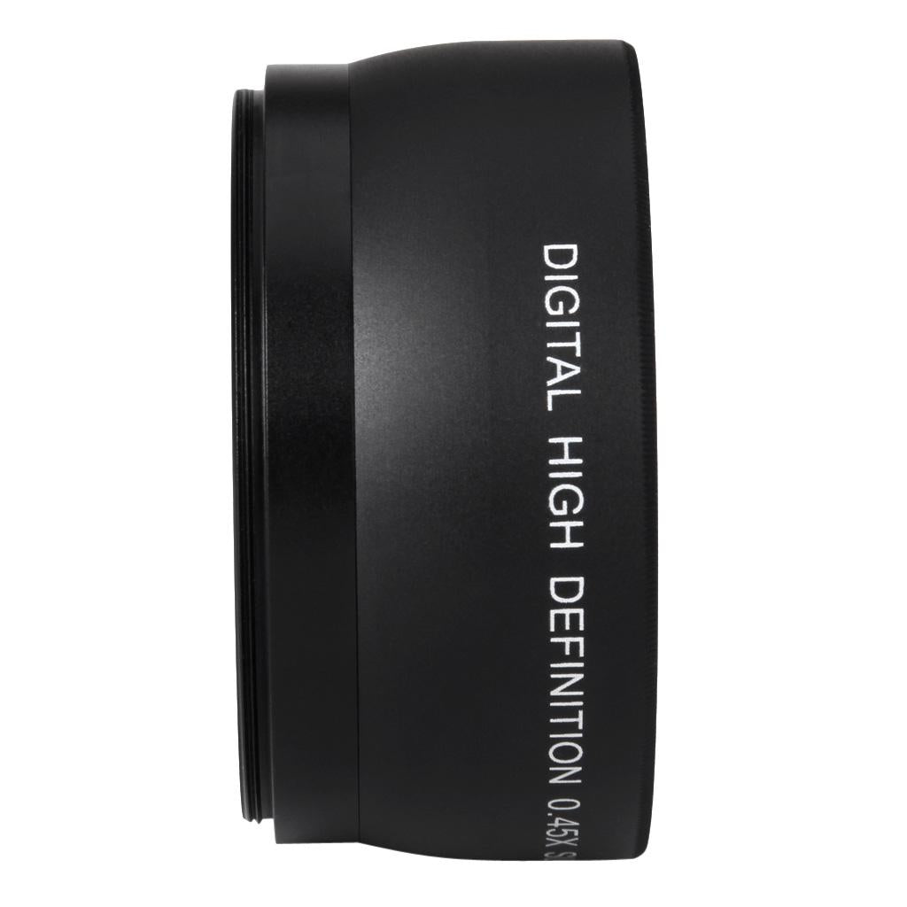 52mm 0.45X Wide Angle & Macro Lens for Nikon Canon Sony DSLR DC Camera 18-55