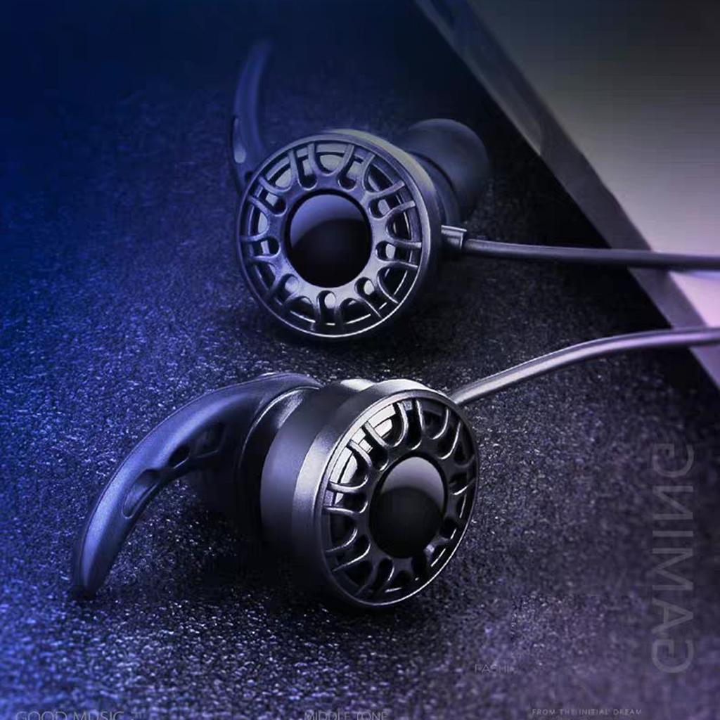 Gaming Earphones Earbuds Headphones with Microphone and Volume Control For PUBG Mobile, PS4, Xbox One, Nintendo Switch (Black)