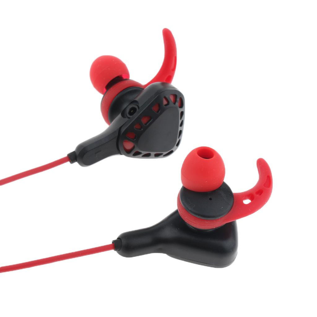 Gaming Earphones Earbuds Headphones with Microphone and Volume Control For PUBG Mobile, PS4, Xbox One, Nintendo Switch Red