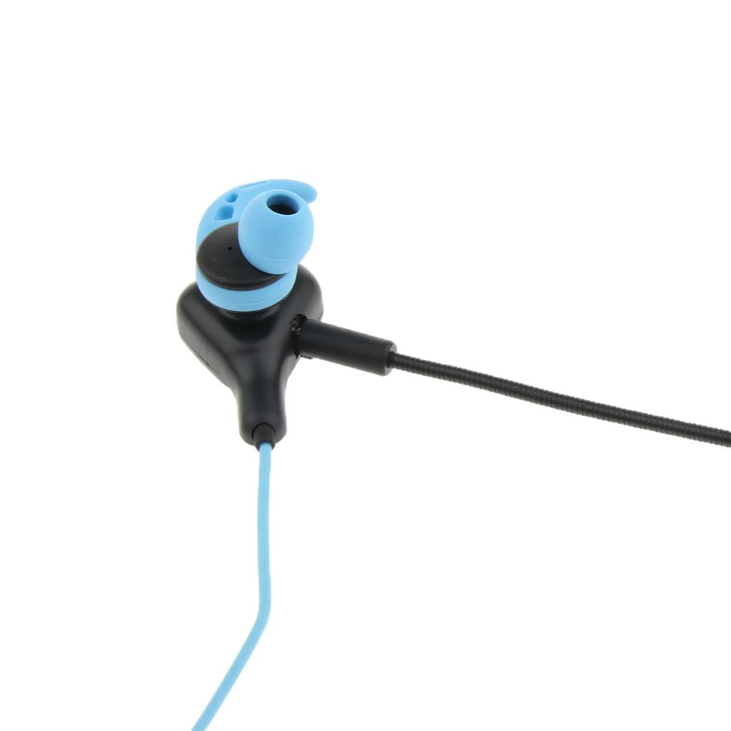 Gaming Earphones Earbuds Headphones with Microphone and Volume Control For PUBG Mobile, PS4, Xbox One, Nintendo Switch (Blue)
