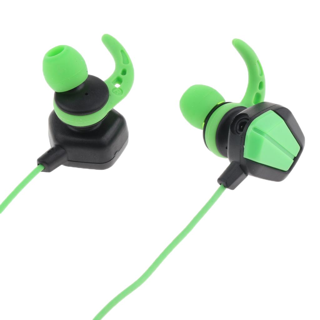 Gaming Earphones Earbuds Headphones with Microphone and Volume Control For PUBG Mobile, PS4, Xbox One, Nintendo Switch (Green)