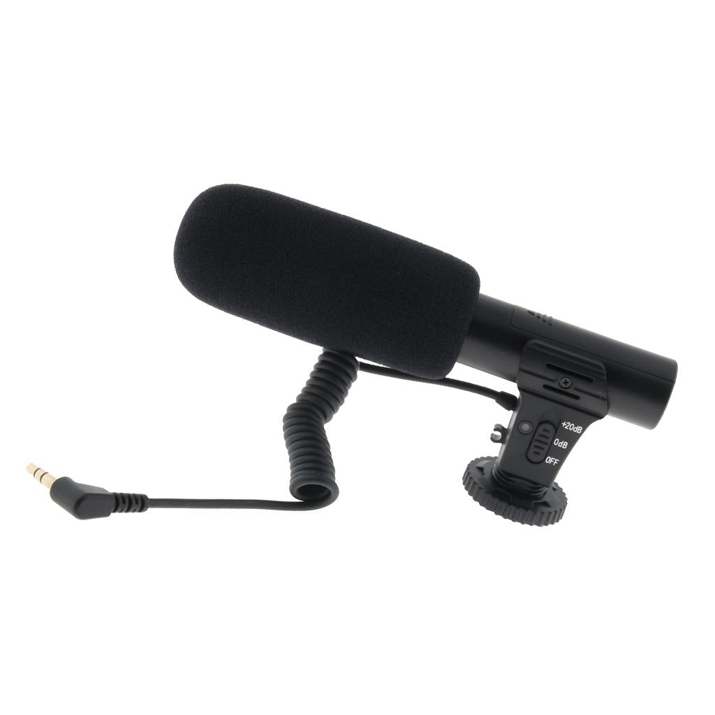 3.5mm Video Recording Interview Hifi HD Sound Mini Mic Microphone for DSLR