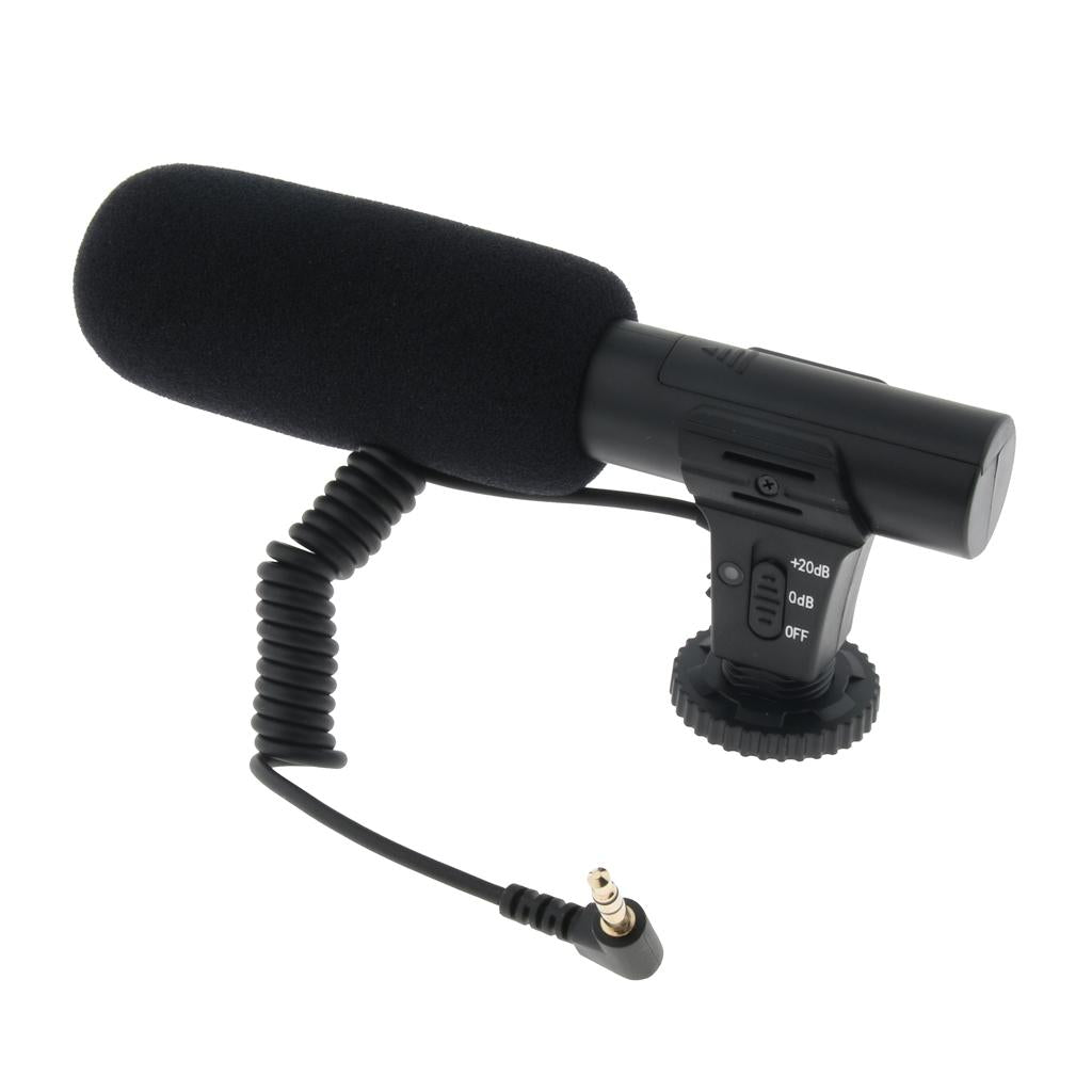 3.5mm Video Recording Interview Hifi HD Sound Mini Mic Microphone for DSLR
